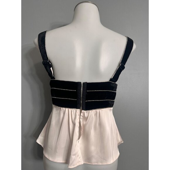 Stellah nyc rhinestone velvet bow camisole nwt Small - Picture 4 of 11